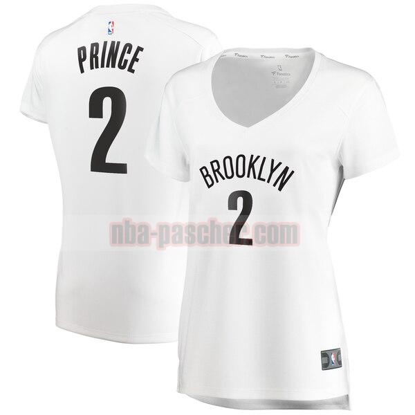 Maillot Brooklyn Nets Femme Taurean Prince 2 association edition Blanc