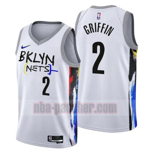 Maillot Brooklyn Nets Homme Blake Griffin 2 2022-2023 City Edition Blanc