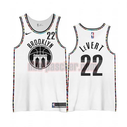 Maillot Brooklyn Nets Homme Caris LeVert 22 Édition City 2020-21 Blanc