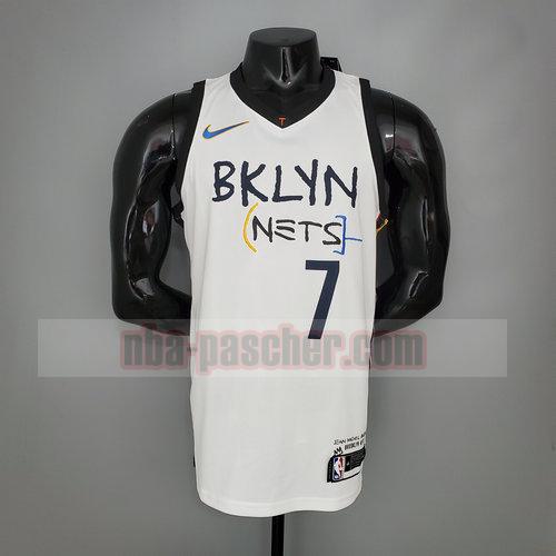 Maillot Brooklyn Nets Homme DURANT 7 graffitis blancs