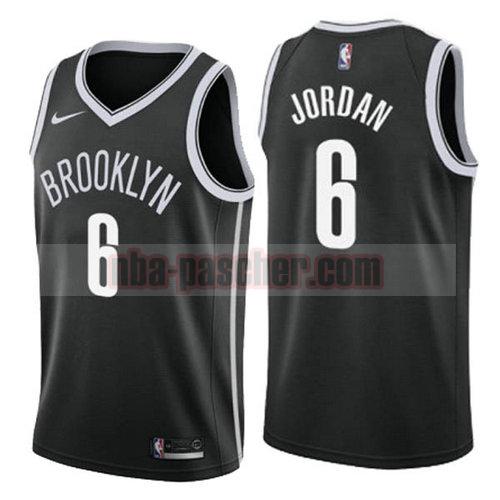 Maillot Brooklyn Nets Homme DeAndre Jordan 8 nike Noir