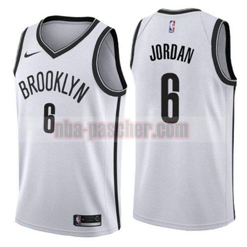 Maillot Brooklyn Nets Homme DeAndre Jordan 8 nike White