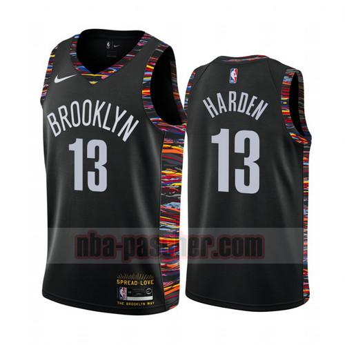 Maillot Brooklyn Nets Homme James Harden 13 Eidition musicale 2020-21 Noir