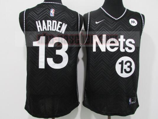 Maillot Brooklyn Nets Homme James Harden 13 Édition gagnée Noir