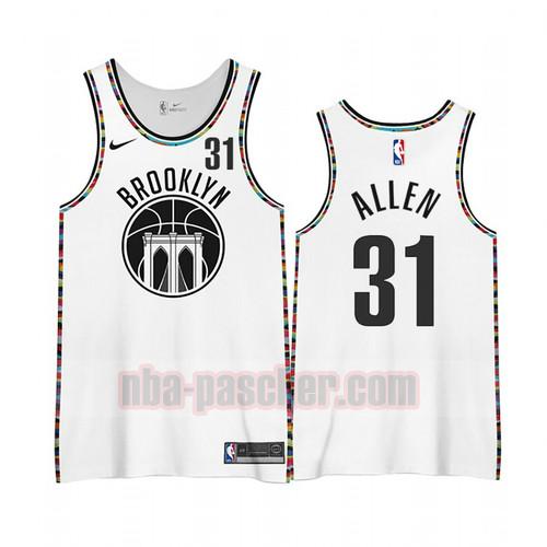 Maillot Brooklyn Nets Homme Jarrett Allen 13 Édition City 2020-21 Blanc