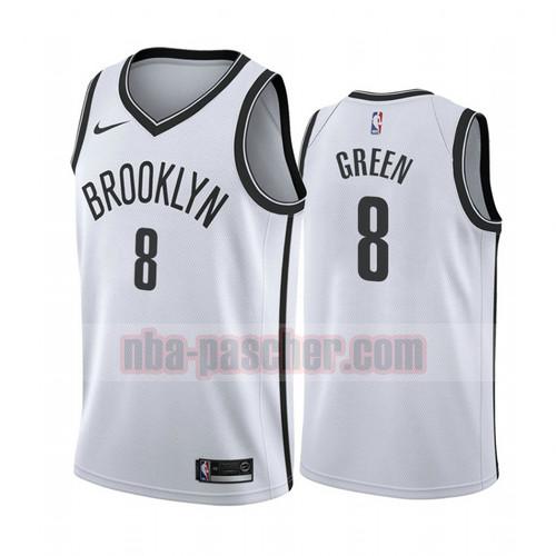 Maillot Brooklyn Nets Homme Jeff Green 8 2020-21 Association Blanc