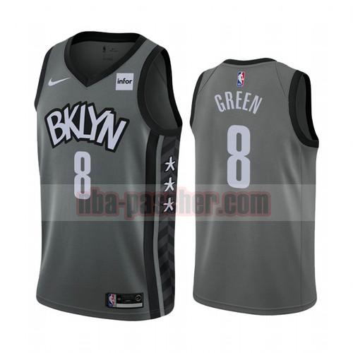 Maillot Brooklyn Nets Homme Jeff Green 8 2020-21 déclaration Gris
