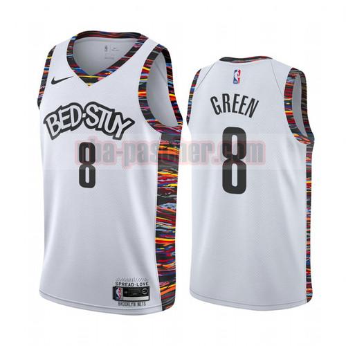 Maillot Brooklyn Nets Homme Jeff Green 8 Édition City 2020-21 Blanc