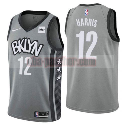 Maillot Brooklyn Nets Homme Joe Harris 12 2019-20 gris