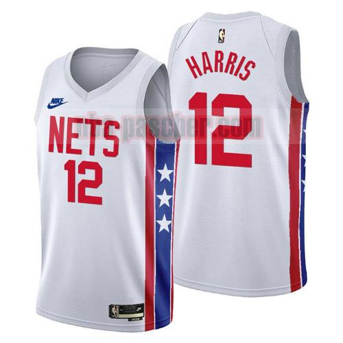 Maillot Brooklyn Nets Homme Joe Harris 12 2022-2023 Classic Edition Blanc
