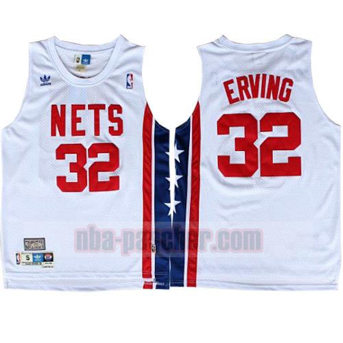 Maillot Brooklyn Nets Homme Julius Erving 32 clásico 2018 White