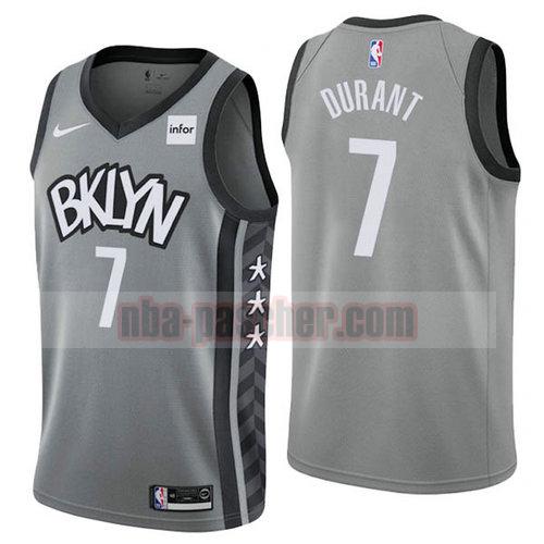 Maillot Brooklyn Nets Homme Kevin Durant 7 2019-20 gris