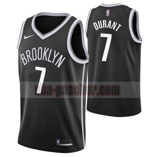 Maillot Brooklyn Nets Homme Kevin Durant 7 nike Noir
