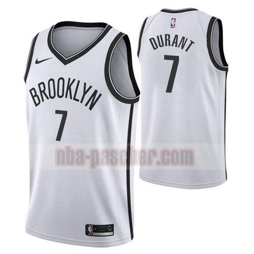 Maillot Brooklyn Nets Homme Kevin Durant 7 nike blanc