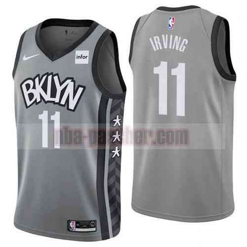 Maillot Brooklyn Nets Homme Kyrie Irving 11 2019-20 gris