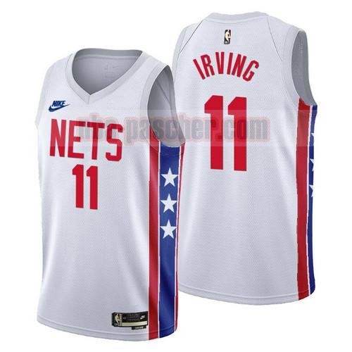 Maillot Brooklyn Nets Homme Kyrie Irving 11 2022-2023 Classic Edition Blanc