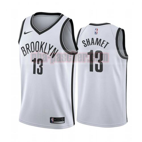 Maillot Brooklyn Nets Homme Landry Shamet 13 2020-21 Association Blanc