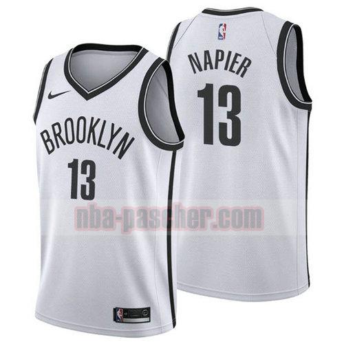 Maillot Brooklyn Nets Homme Shabazz Napier 13 2019 blanc
