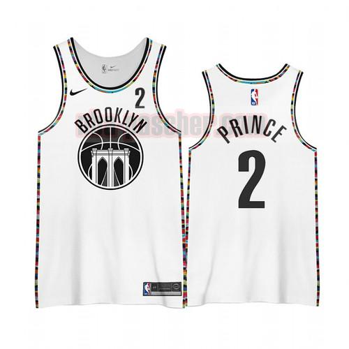 Maillot Brooklyn Nets Homme Taurean Prince 2 Édition City 2020-21 Blanc