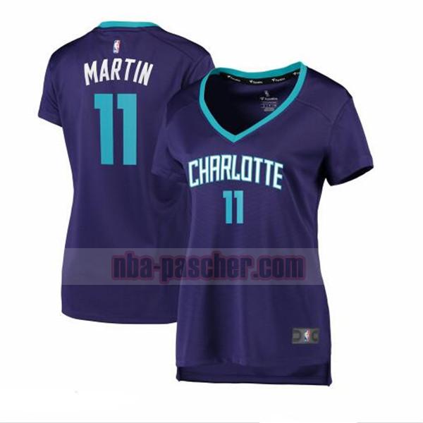 Maillot Charlotte Hornets Femme Caleb Martin 11 statement edition Pourpre