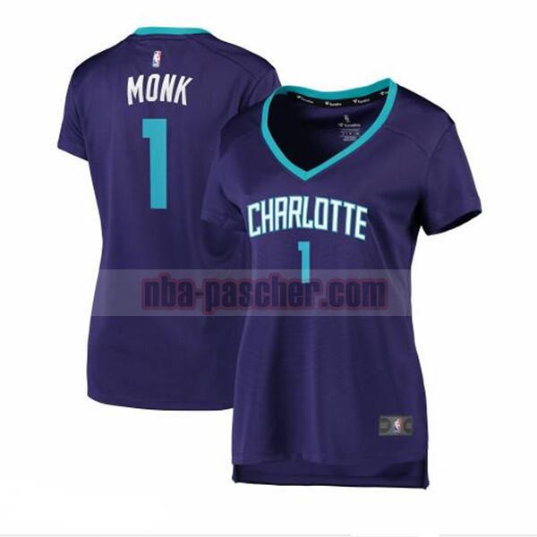 Maillot Charlotte Hornets Femme Malik Monk 1 statement edition Pourpre