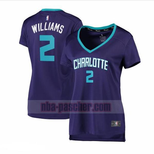 Maillot Charlotte Hornets Femme Marvin Williams 2 statement edition Pourpre