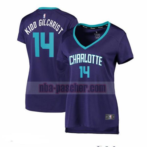 Maillot Charlotte Hornets Femme Michael Kidd-Gilchrist 14 statement edition Pourpre