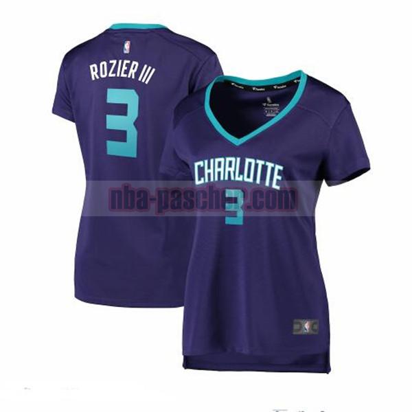 Maillot Charlotte Hornets Femme Terry Rozier 3 statement edition Pourpre