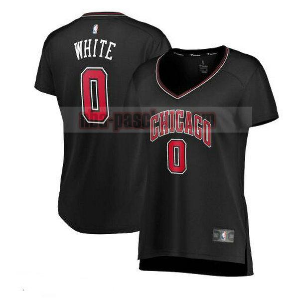 Maillot Chicago Bulls Femme Coby White 0 statement edition Noir