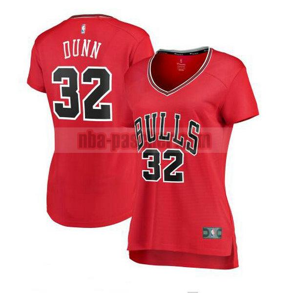 Maillot Chicago Bulls Femme Kris Dunn 32 icon edition Rouge