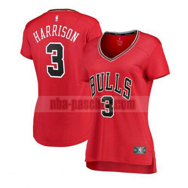 Maillot Chicago Bulls Femme Shaquille Harrison 3 icon edition Rouge