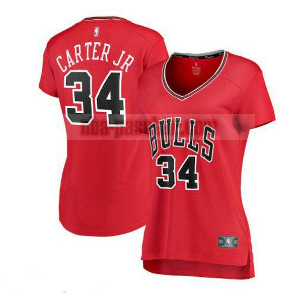 Maillot Chicago Bulls Femme Wendell Carter Jr. 34 icon edition Rouge