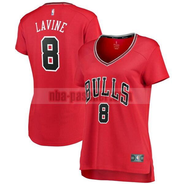 Maillot Chicago Bulls Femme Zach LaVine 8 icon edition Rouge