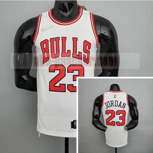 Maillot Chicago Bulls Homme Jordan 23 75e anniversaire Blanc