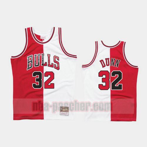 Maillot Chicago Bulls Homme Kris Dunn 32 1997-98 divisé Two-Tone Rouge