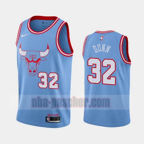 Maillot Chicago Bulls Homme Kris Dunn 32 Villes 2019-20 Bleu