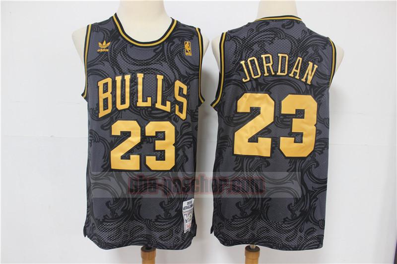 Maillot Chicago Bulls Homme Michael Jordan 23 édition limitée rétro gris