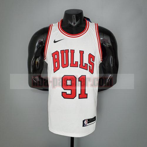 Maillot Chicago Bulls Homme ROOMAN 91 blanc
