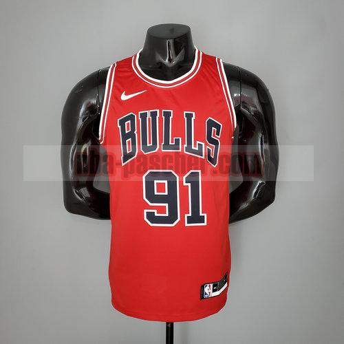 Maillot Chicago Bulls Homme ROOMAN 91 rouge