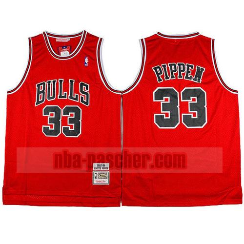 Maillot Chicago Bulls Homme Scottie Pippen 33 1997-98 Rouge