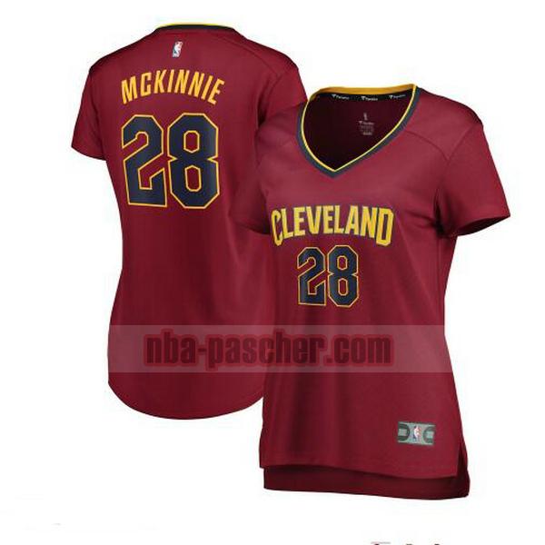 Maillot Cleveland Cavaliers Femme Alfonzo McKinnie 28 icon edition Rouge