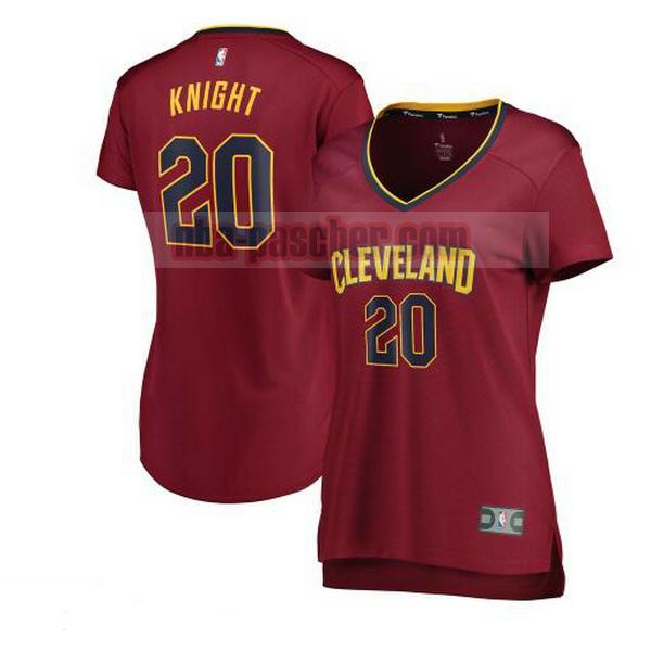 Maillot Cleveland Cavaliers Femme Brandon Knight 20 icon edition Rouge