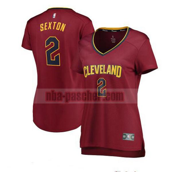 Maillot Cleveland Cavaliers Femme Collin Sexton 2 icon edition Rouge