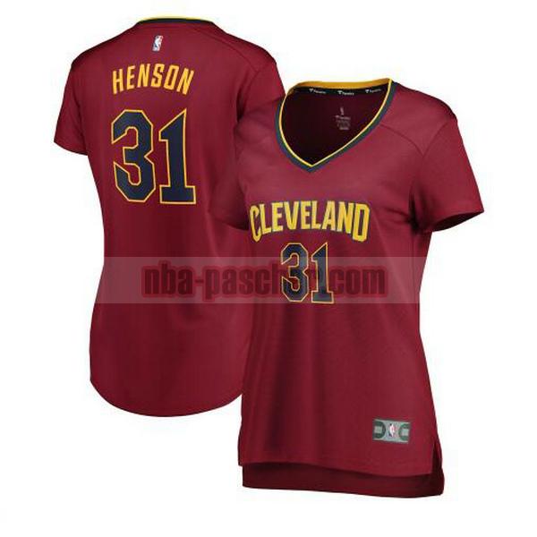 Maillot Cleveland Cavaliers Femme John Henson 31 icon edition Rouge