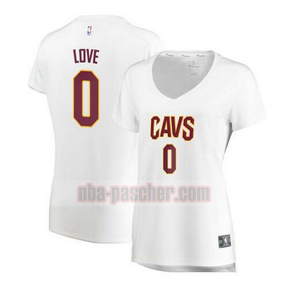 Maillot Cleveland Cavaliers Femme Kevin Love 0 association edition Blanc