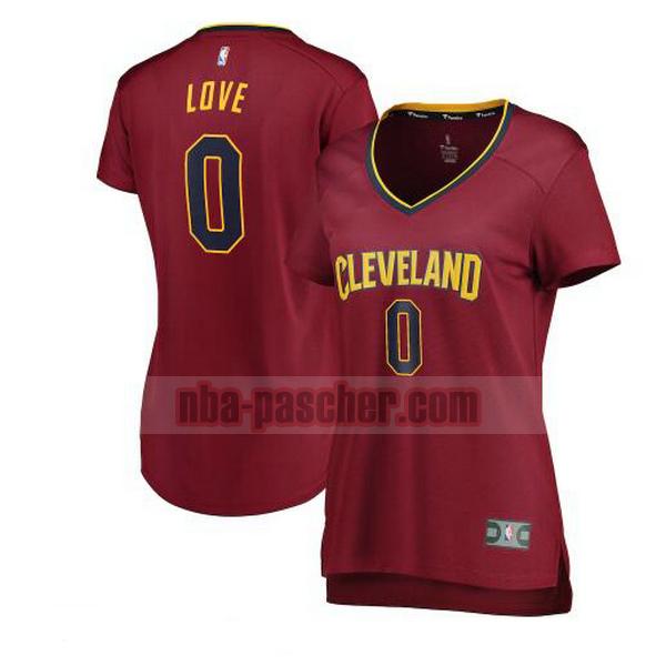 Maillot Cleveland Cavaliers Femme Kevin Love 0 icon edition Rouge