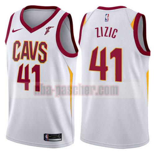 Maillot Cleveland Cavaliers Homme Ante Zizic 41 2018-2019 blanc