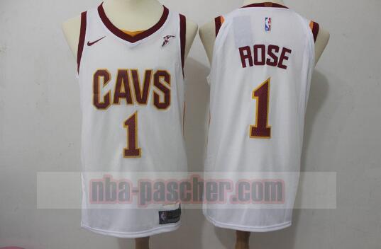 Maillot Cleveland Cavaliers Homme Derrick Rose 1 Blanc