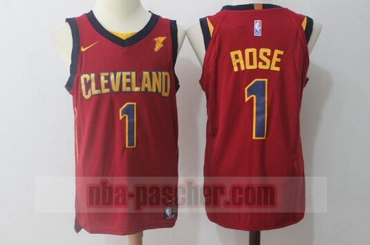 Maillot Cleveland Cavaliers Homme Derrick Rose 1 Rouge