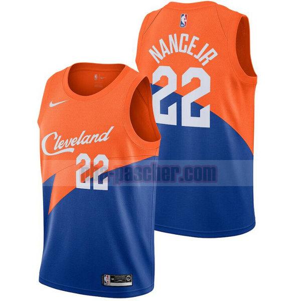 Maillot Cleveland Cavaliers Homme Larry Nance Jr 22 2020-21 saison déclaration Bleu